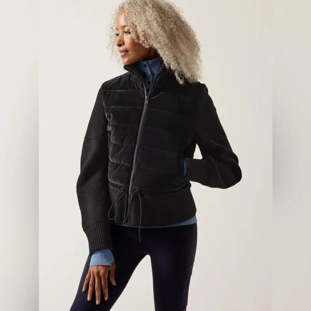Athleta Hanover Hybrid Jacket Black size XS